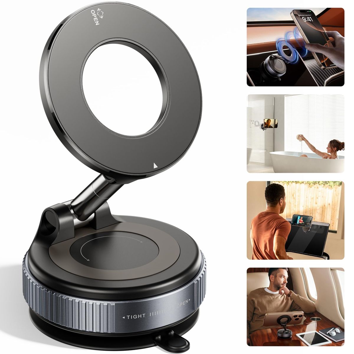 360° Foldable Vacuum Magnetic Phone Holder