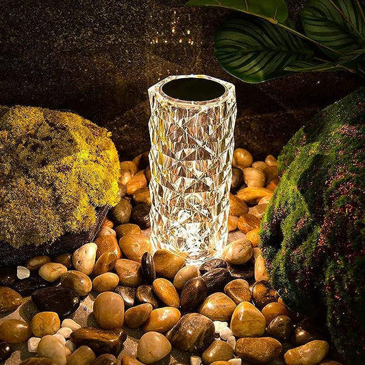 Crystal Diamond Touch Lamp – 16 Colors USB Rechargeable
