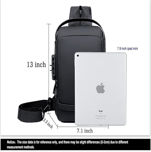 Men Sling Bag With Password Lock