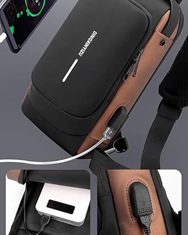 Men Sling Bag With Password Lock